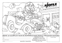 A coloring page of car
