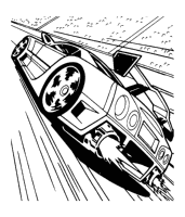 A coloring page of car