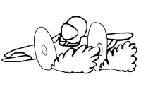 A coloring page of car