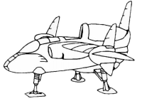 A coloring page of spacecraft
