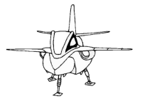 A coloring page of spacecraft