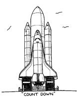 A coloring page of spacecraft