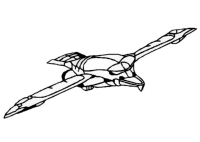 A coloring page of spacecraft