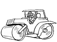 A coloring page of train