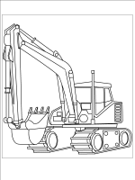 A coloring page of train