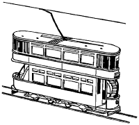 A coloring page of train