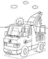 A coloring page of train