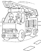 A coloring page of truck