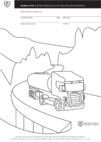 A coloring page of truck