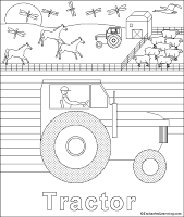 A coloring page of truck