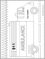 A coloring page of truck
